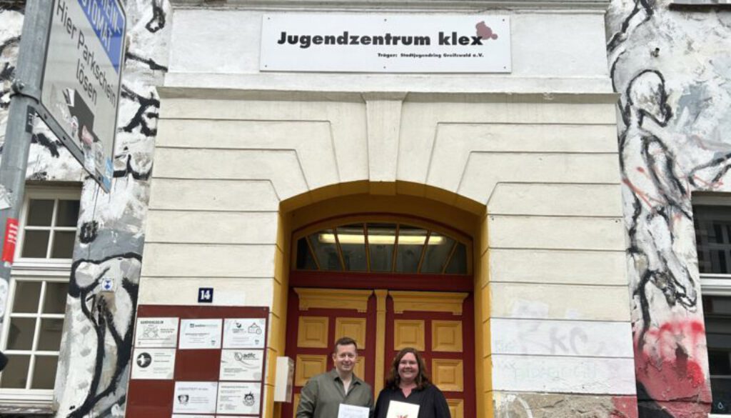 Ehrung klex Marcel Rech und Yvonne Goers